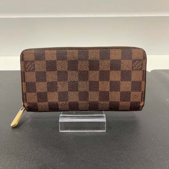 Louis Vuitton Damier Ebene Leather Zippy Wallet - Picture 1 of 6